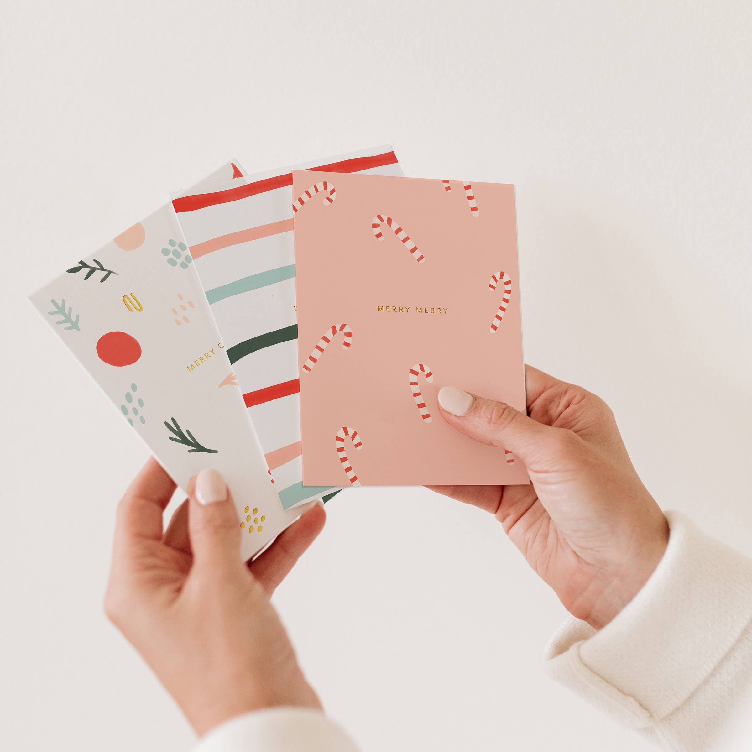 MERRY CANDY CANES CARD - Romi Boutique