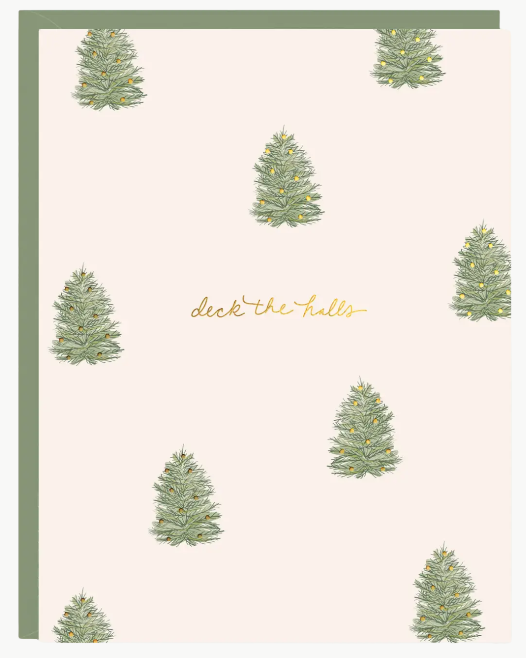 DECK THE HALLS TREES CARD - Romi Boutique
