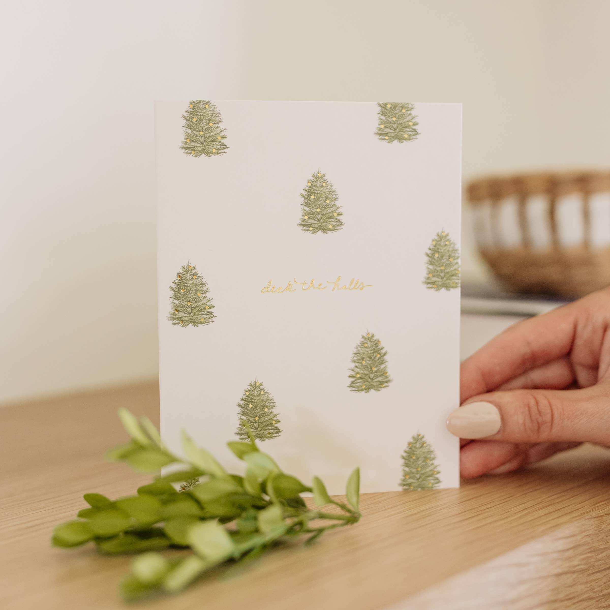 DECK THE HALLS TREES CARD - Romi Boutique