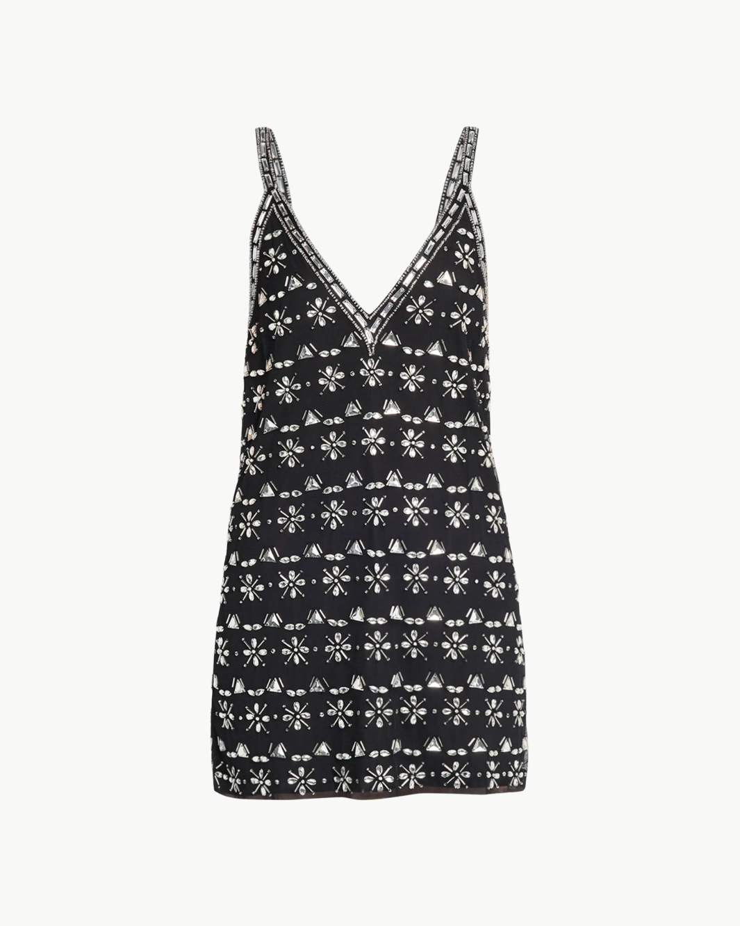 LYNDA EMBELLISHED V-NECK MINI DRESS by Ramy Brook - Romi Boutique