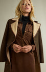 MARIA FAUX SUEDE MINI DRESS IN COFFEE - Romi Boutique