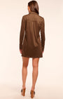 MARIA FAUX SUEDE MINI DRESS by Ramy Brook - Romi Boutique