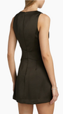 CASSEA PLUNGING MINI DRESS IN DEEP OLIVE - Romi Boutique
