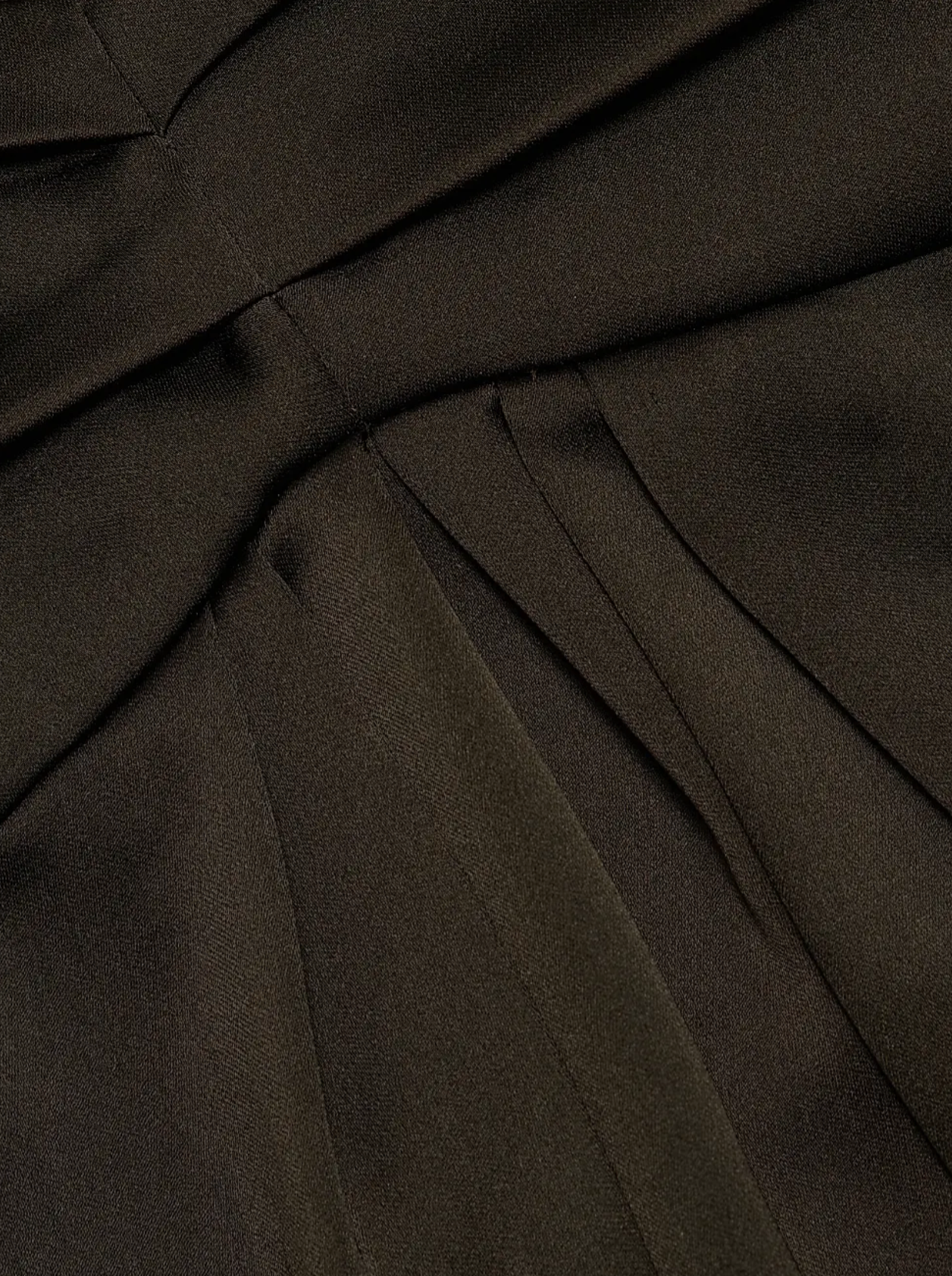 CASSEA PLUNGING MINI DRESS IN DEEP OLIVE - Romi Boutique