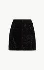 ASHLEY BEADED SEQUIN MINI SKIRT IN BLACK by Ramy Brook - Romi Boutique