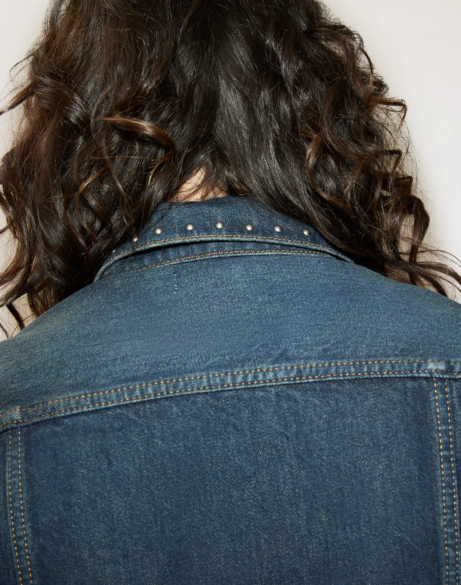 BABY TRUCKER JACKET IN BARELY WORN STUD - Romi Boutique
