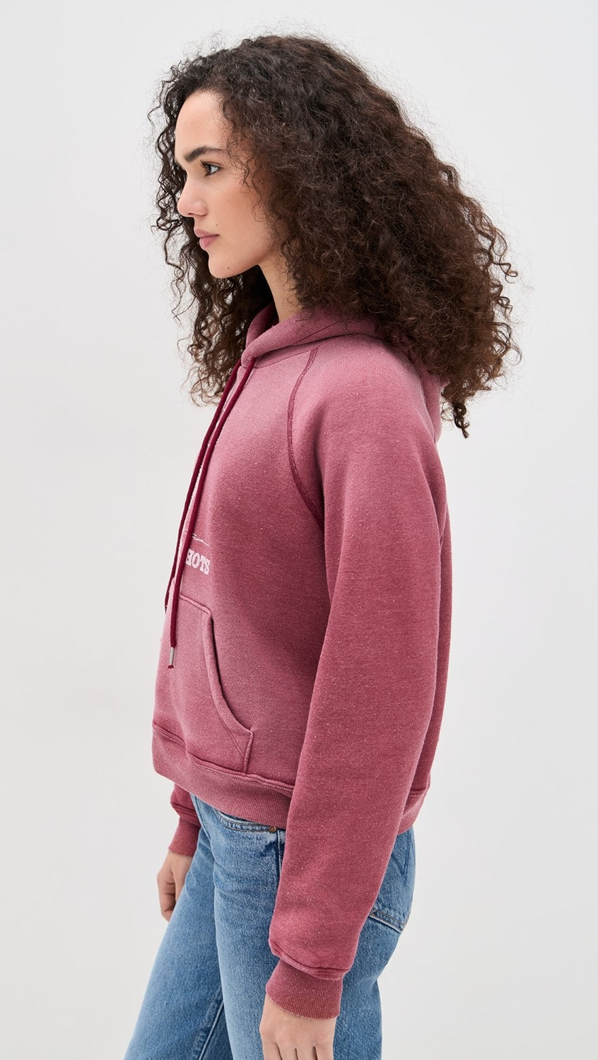 THERMAL LINED RAGLAN HOODIE SNOOPY - Romi Boutique