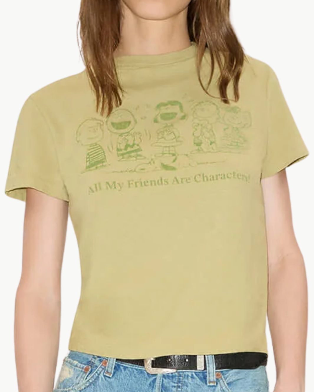 CLASSIC TEE PEANUTS CHARACTERS IN LIGHT CEDAR - Romi Boutique