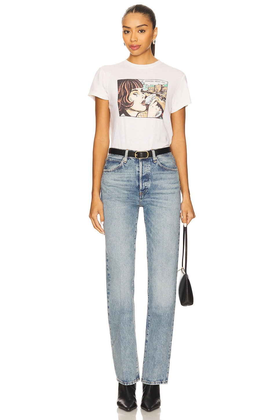 CLASSIC TEE DRINKING ABOUT YOU IN VINTAGE WHITE - Romi Boutique