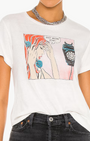 CLASSIC TEE JUST SEND WINE IN VINTAGE WHITE - Romi Boutique
