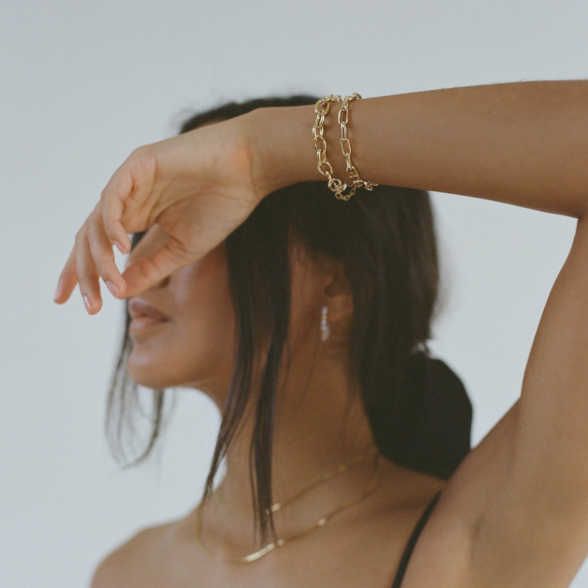 Alexa Leigh OVAL LINK BRACELET at Romi Boutique
