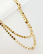 LUXE SEQUIN DISC CHAIN NECKLACE IN GOLD - Romi Boutique