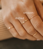 STACKABLE SMOOTH RING IN GOLD by Romi - Romi Boutique