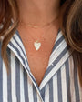 ONE LOVE HEART CZ NECKLACE IN GOLD FILLED - Romi Boutique
