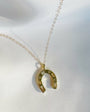 GIDDY UP HORSESHOE NECKLACE IN GOLD - Romi Boutique
