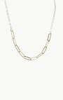 GOLDEN HOUR PAPERCLIP NECKLACE IN GOLD - Romi Boutique