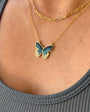 GOLDEN HOUR PAPERCLIP NECKLACE IN GOLD - Romi Boutique