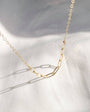 GOLDEN HOUR PAPERCLIP NECKLACE IN GOLD - Romi Boutique
