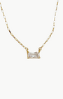 LEIGHTON CZ GOLD FILLED PENDANT NECKLACE IN GOLD by Romi - Romi Boutique