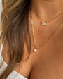 LEIGHTON CZ GOLD FILLED PENDANT NECKLACE IN GOLD by Romi - Romi Boutique