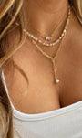 LEIGHTON CZ GOLD FILLED PENDANT NECKLACE IN GOLD by Romi - Romi Boutique