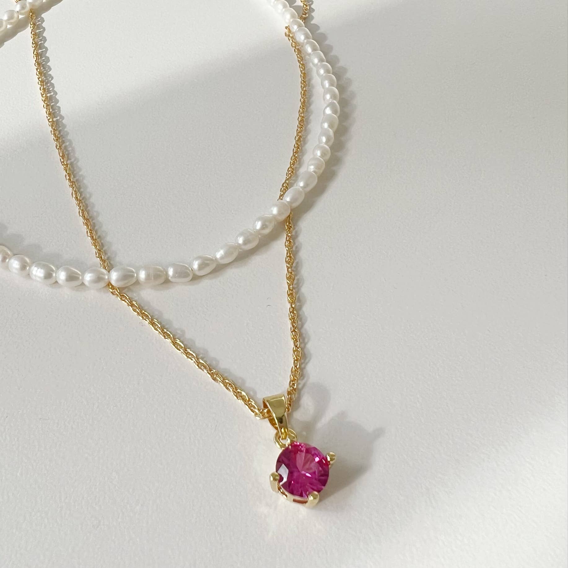 SEA ISLE FRESHWATER RICE PEARL BEADED NECKLACE IN GOLD by Romi - Romi Boutique