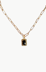SHAINA PAPERCLIP NECKLACE IN GOLD - Romi Boutique