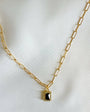 SHAINA PAPERCLIP NECKLACE IN GOLD - Romi Boutique