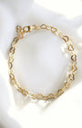 SWEETHEART HEART CHAIN BRACELET IN GOLD - Romi Boutique