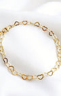 SWEETHEART HEART CHAIN BRACELET IN GOLD - Romi Boutique