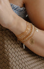 SWEETHEART HEART CHAIN BRACELET IN GOLD - Romi Boutique
