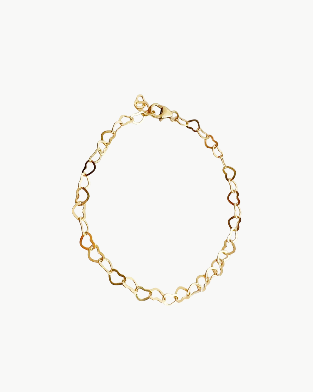 SWEETHEART HEART CHAIN BRACELET IN GOLD by Romi - Romi Boutique