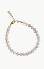 ROSALIE BEADED BRACELET IN ROSE QUARTZ PINK - Romi Boutique