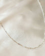 ROSE DAINTY PAPERCLIP CHAIN NECKLACE IN SILVER - Romi Boutique