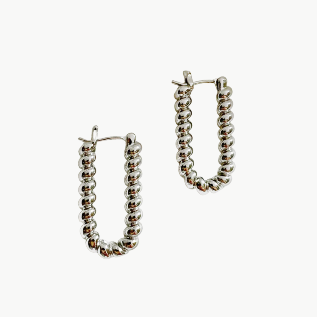 Romi DOCKSIDE HOOPS IN SILVER WHITE GOLD
