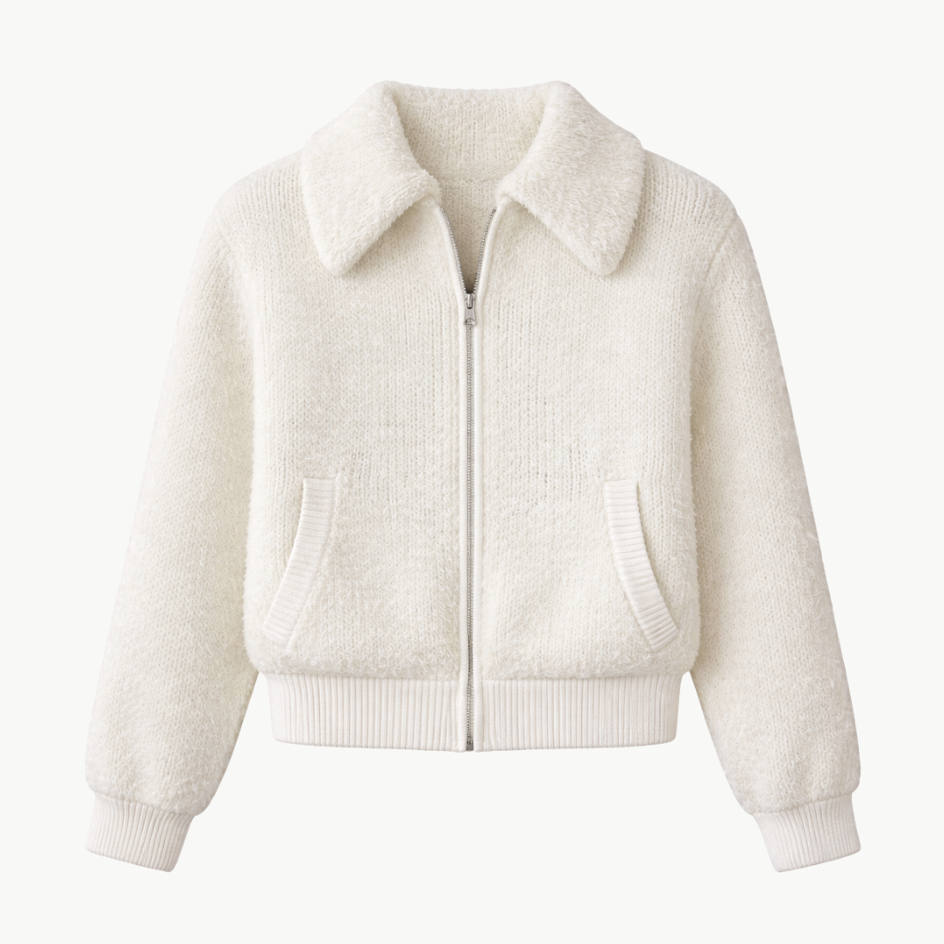 CODY COLLARED ZIP UP JACKET by Sablyn - Romi Boutique