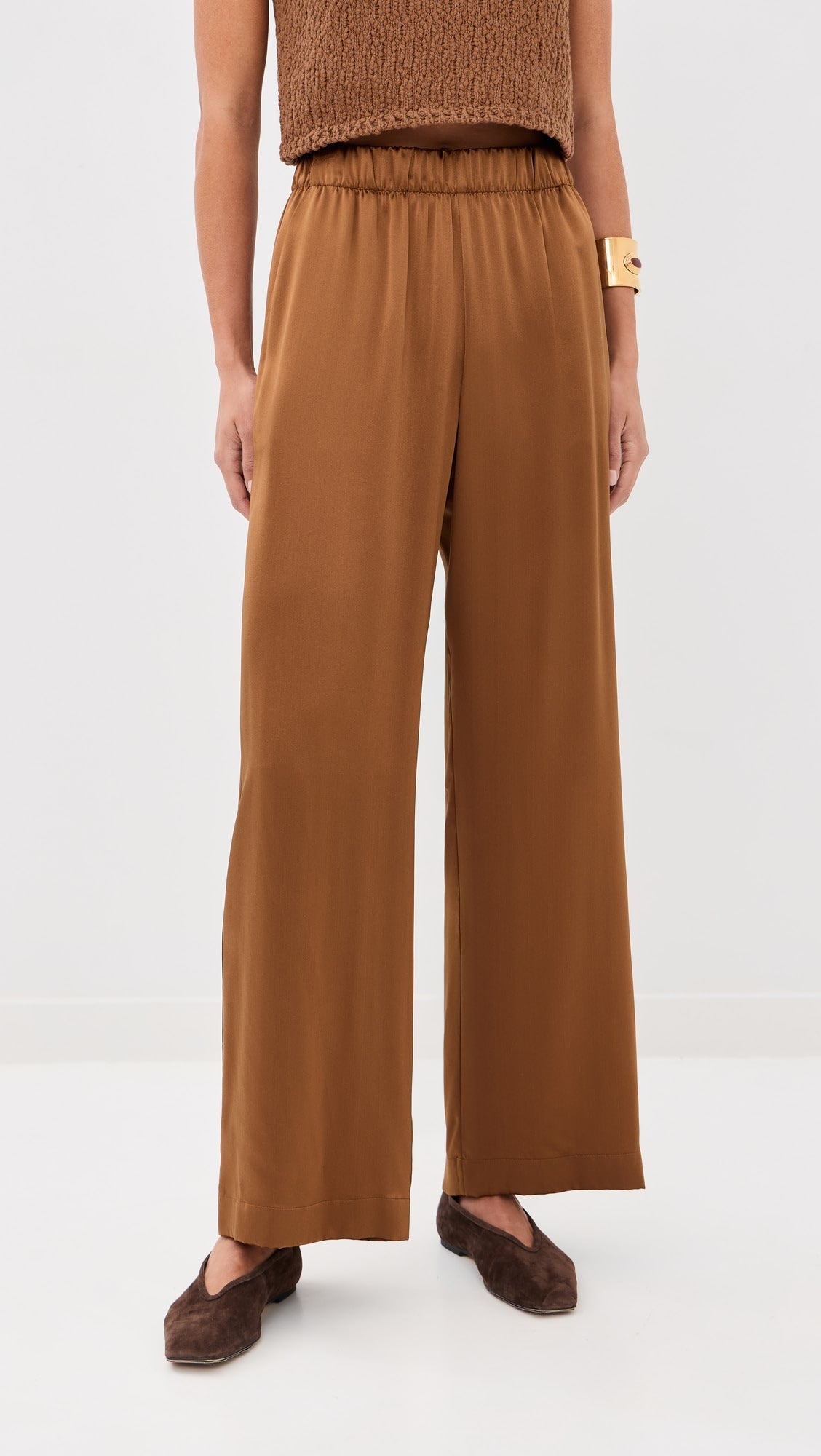 BRYNN HIGH RISE PULL ON WIDE LEG PANT by Sablyn - Romi Boutique