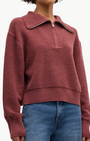 TINSLEY HALF ZIP PULLOVER IN CIMARRON by Sablyn - Romi Boutique