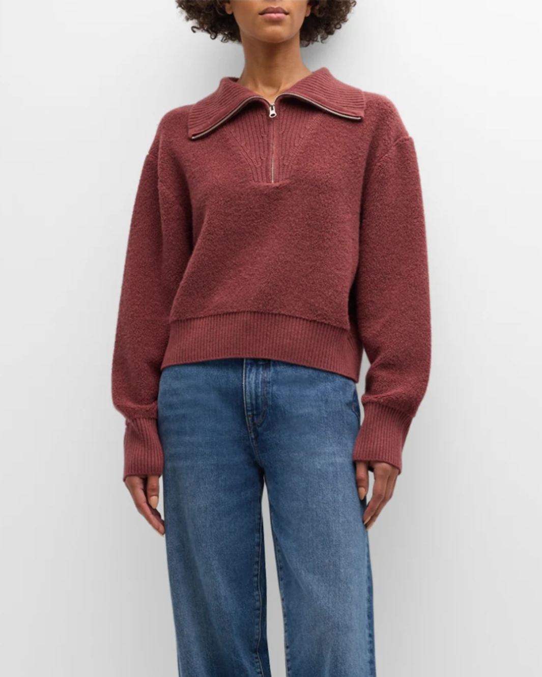 TINSLEY HALF ZIP PULLOVER IN CIMARRON by Sablyn - Romi Boutique
