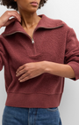 TINSLEY HALF ZIP PULLOVER IN CIMARRON by Sablyn - Romi Boutique