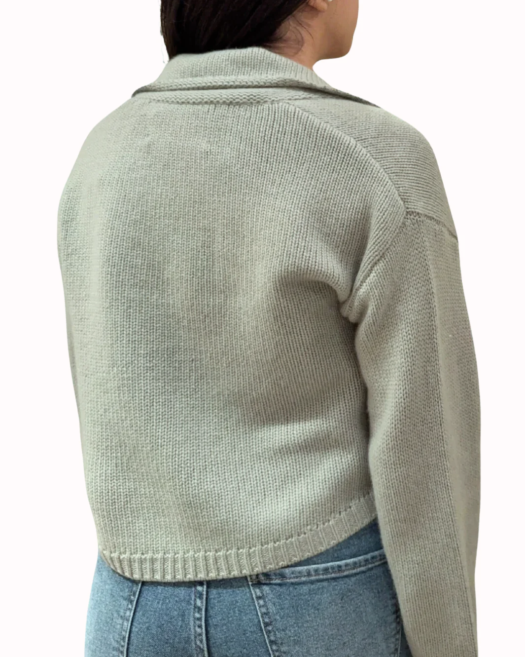 TYRA RELAXED COLLARED CARDIGAN IN EUCALYPTUS by Sablyn - Romi Boutique