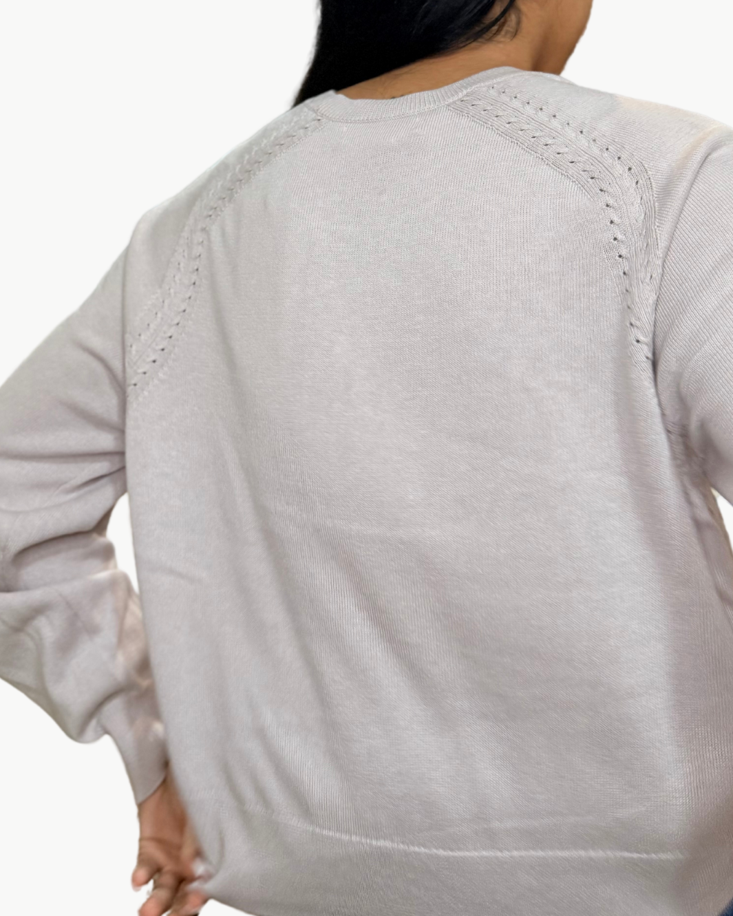 ALEK RELAXED RAGLAN CREWNECK SWEATER IN HIMALAYA by Sablyn - Romi Boutique
