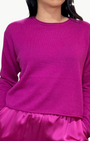 LANCE CROPPED PULLOVER IN MAGENTA by Sablyn - Romi Boutique