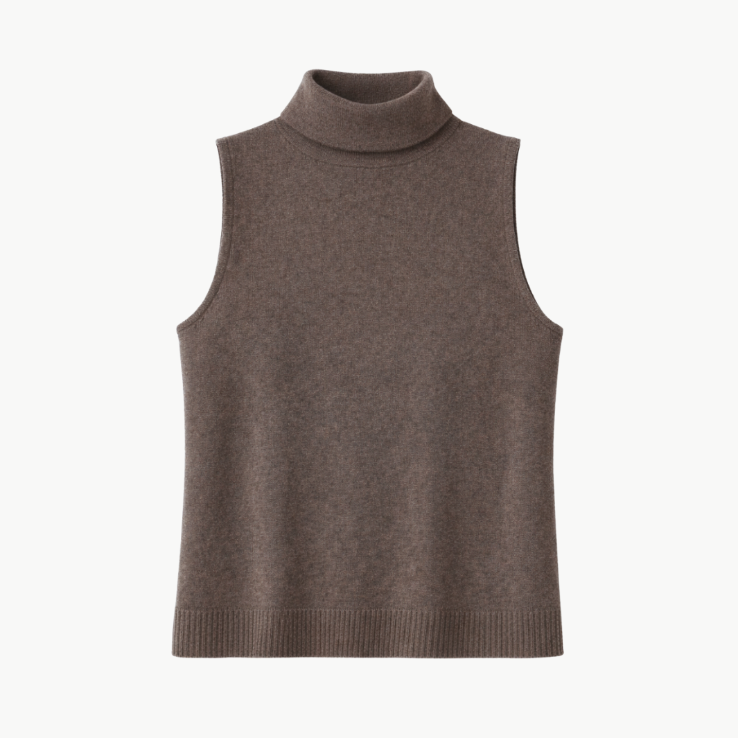 Sablyn SOFIE SLEEVELESS CASHMERE TURTLENECK at Romi Boutique