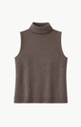 Sablyn SOFIE SLEEVELESS CASHMERE TURTLENECK at Romi Boutique