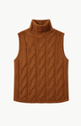 SALVIA SLEEVELESS CASHMERE CABLE TURTLENECK by Sablyn - Romi Boutique