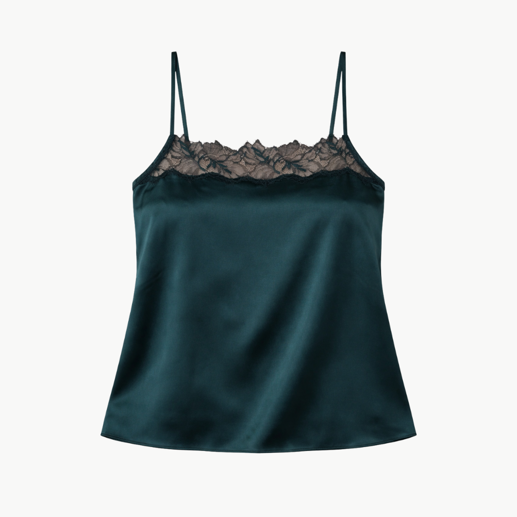HAYA LACE TRIM SQUARE NECK CAMI by Sablyn - Romi Boutique