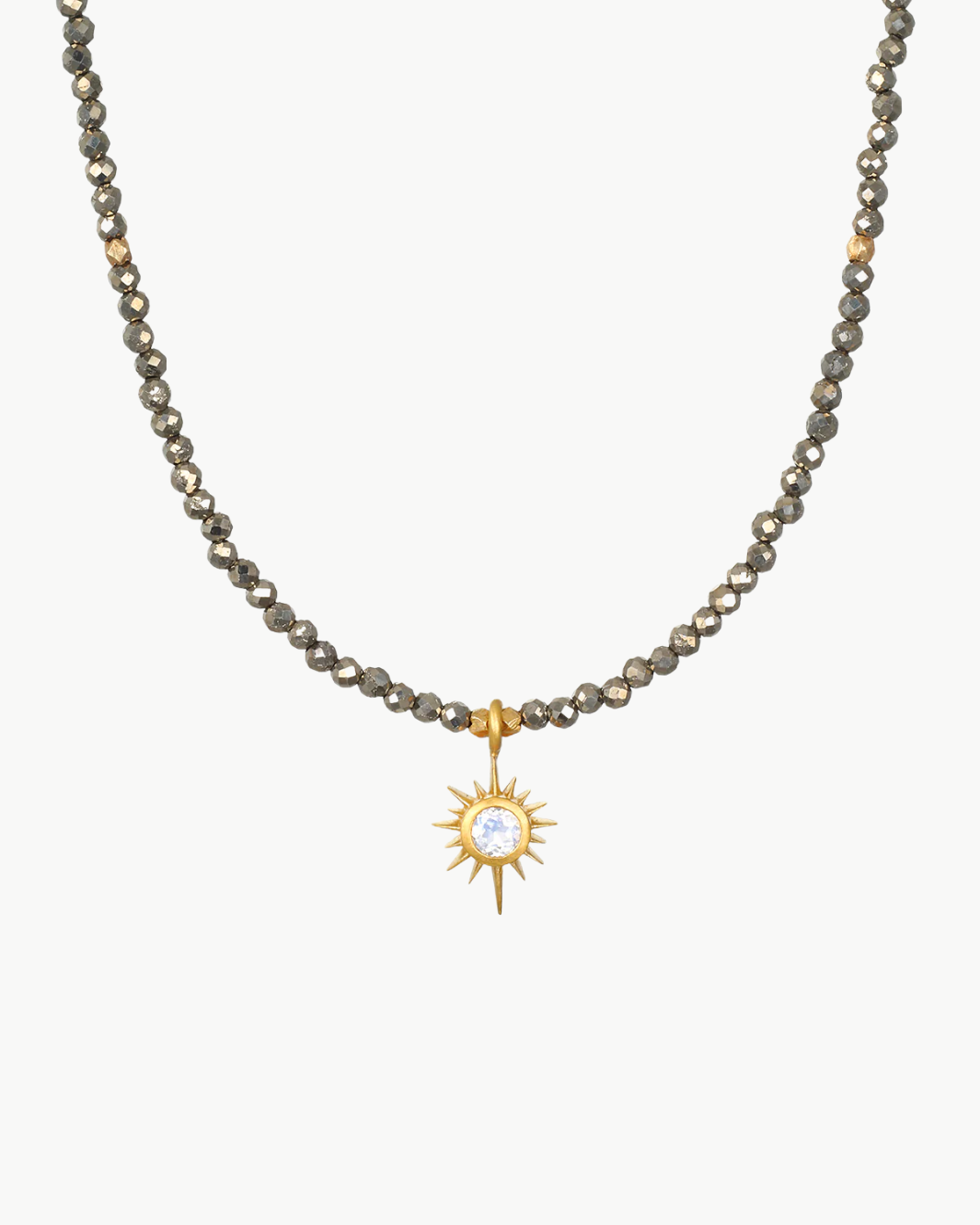 DREAMS OF PROSPERITY PYRITE NECKLACE by Satya Jewelry - Romi Boutique