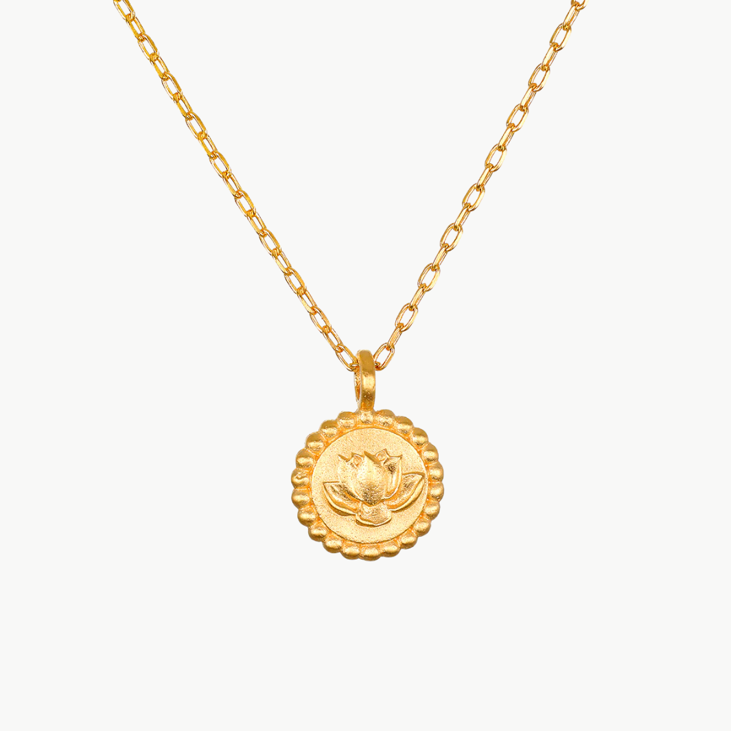 EMERGING POTENTIAL LOTUS NECKLACE by Satya Jewelry - Romi Boutique