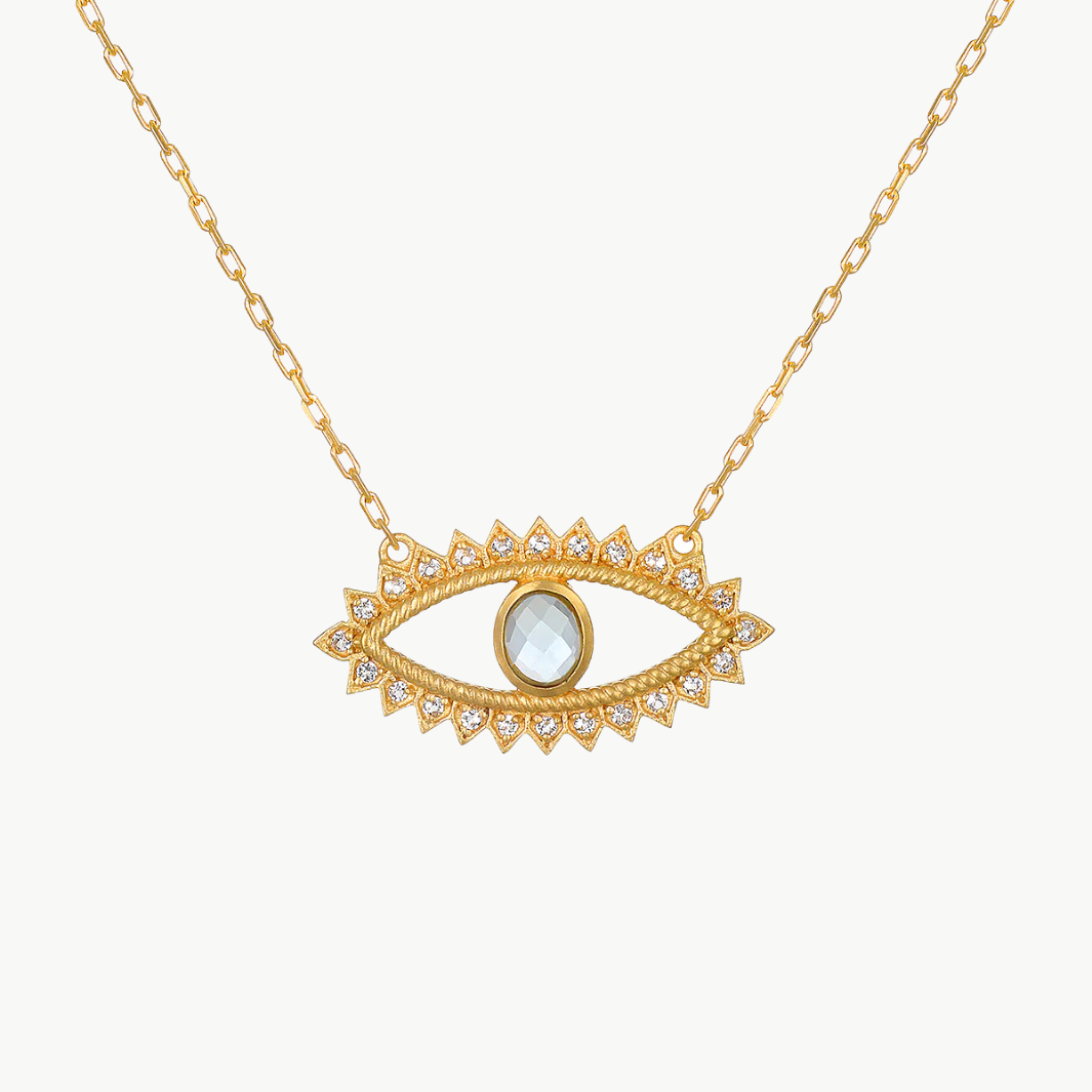 KEEPER OF POSITIVITY EYE NECKLACE by Satya Jewelry - Romi Boutique